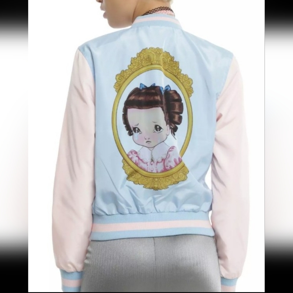 Melanie Martinez Crybaby Official Bomber Jacket Blue Pink Sz MED  EXELLENT COND